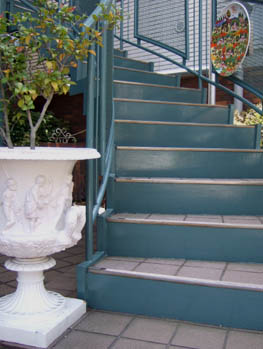 イタリアンタイルの階段