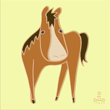 馬のタイルアート